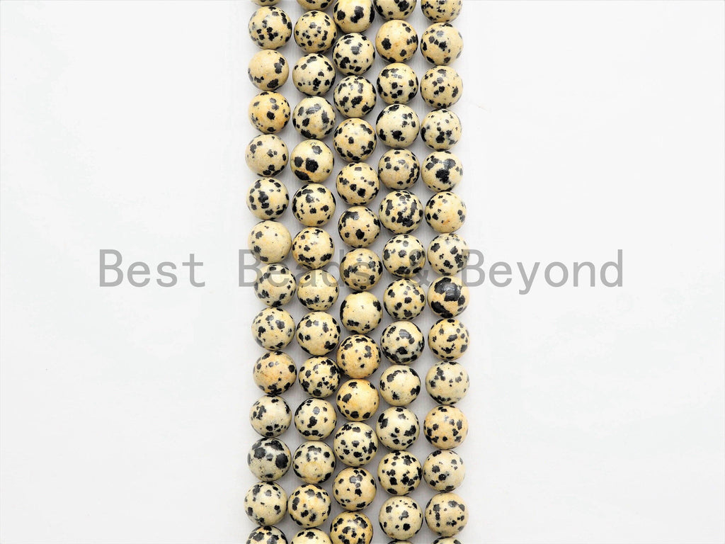 Dalmation Round Smooth Jasper beads, High quality 6mm/8mm/10mm/12mm Round Gemstone beads, Natural Jasper Beads, 15.5inch strand, SKU#U338