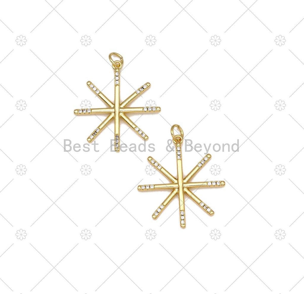 CZ Star Charm, Sku#F1439