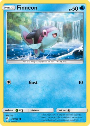 Finneon 039/236 - SM  Unified Minds Reverse Holofoil