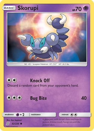 Skorupi 082/236 - SM  Unified Minds Reverse Holofoil