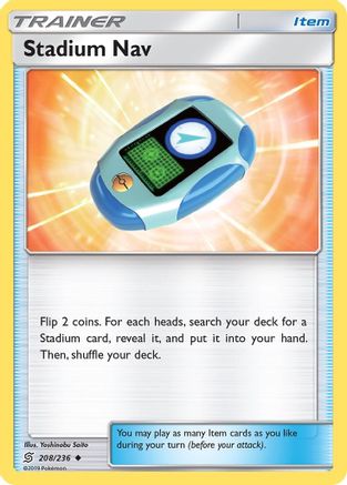 Stadium Nav 208/236 - SM  Unified Minds Reverse Holofoil