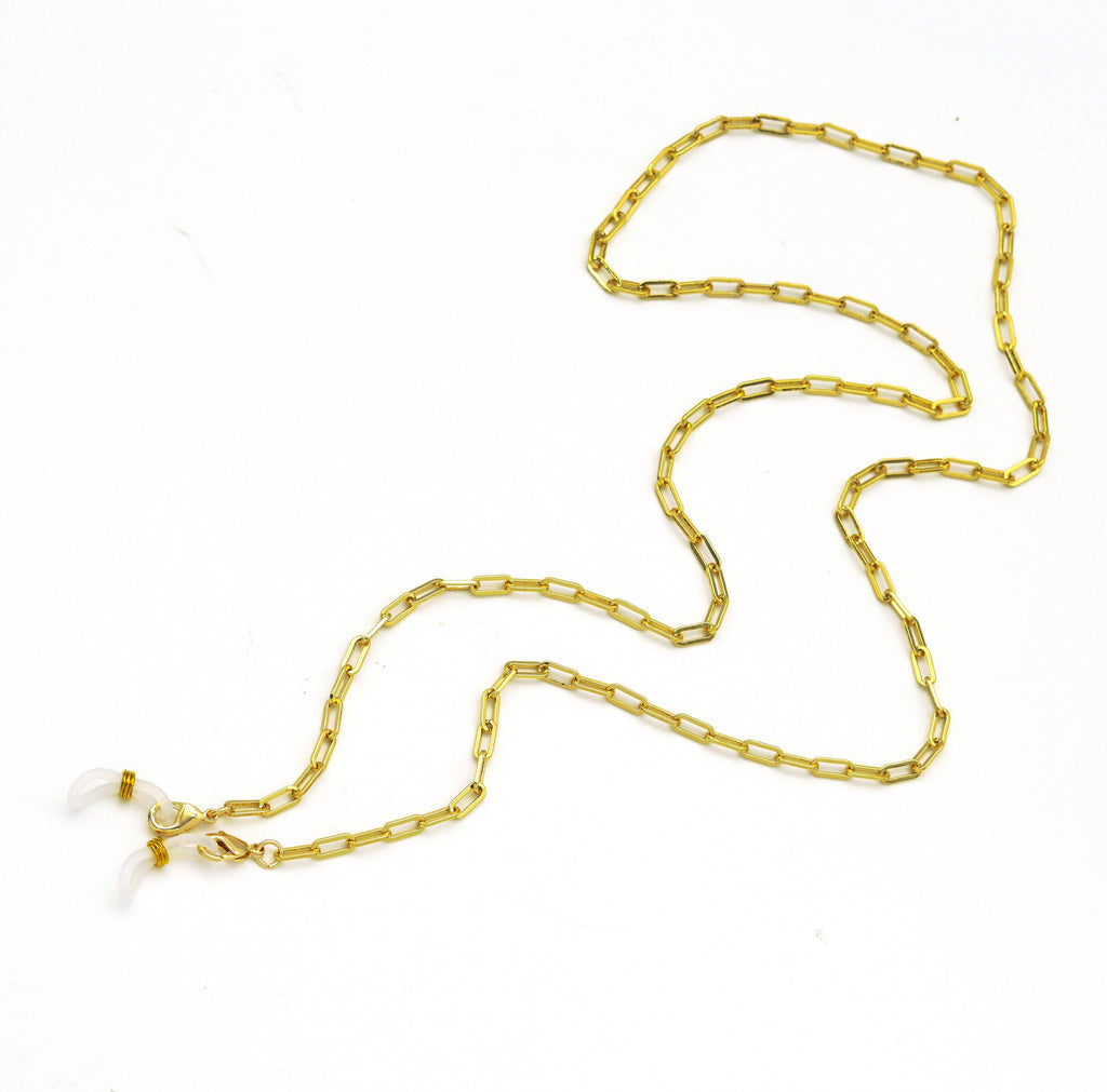 Gold Paperclip Sunglass Chain, sku#CL30