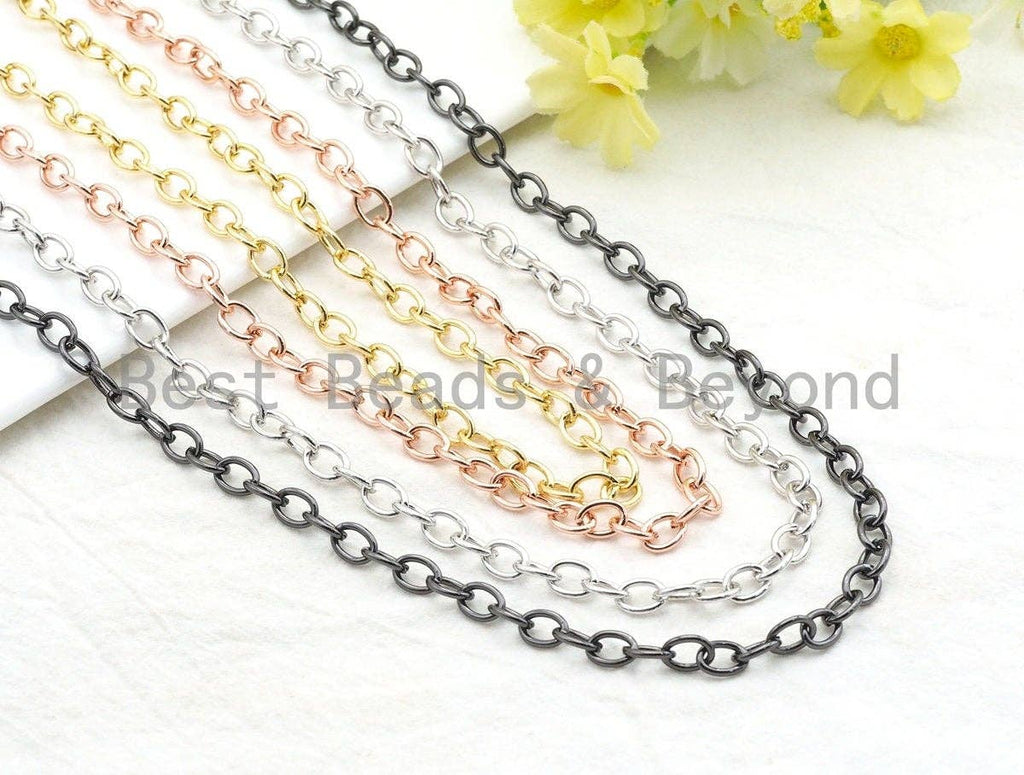 High Quality Oval Chain, Oval Cable Chain, sku#E502