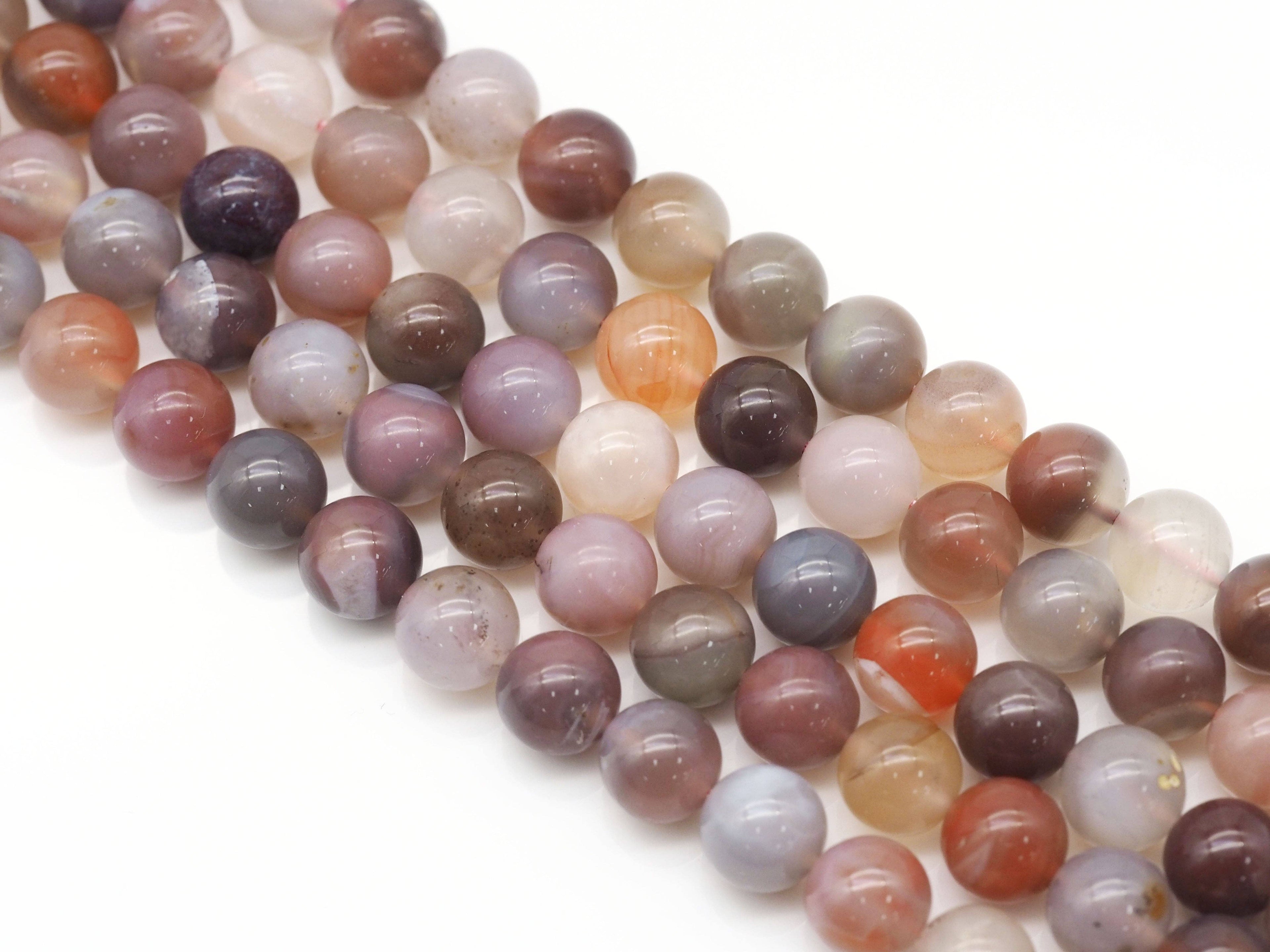 Genuine Alashan Agate Round Smooth Beads, Sku#U1362