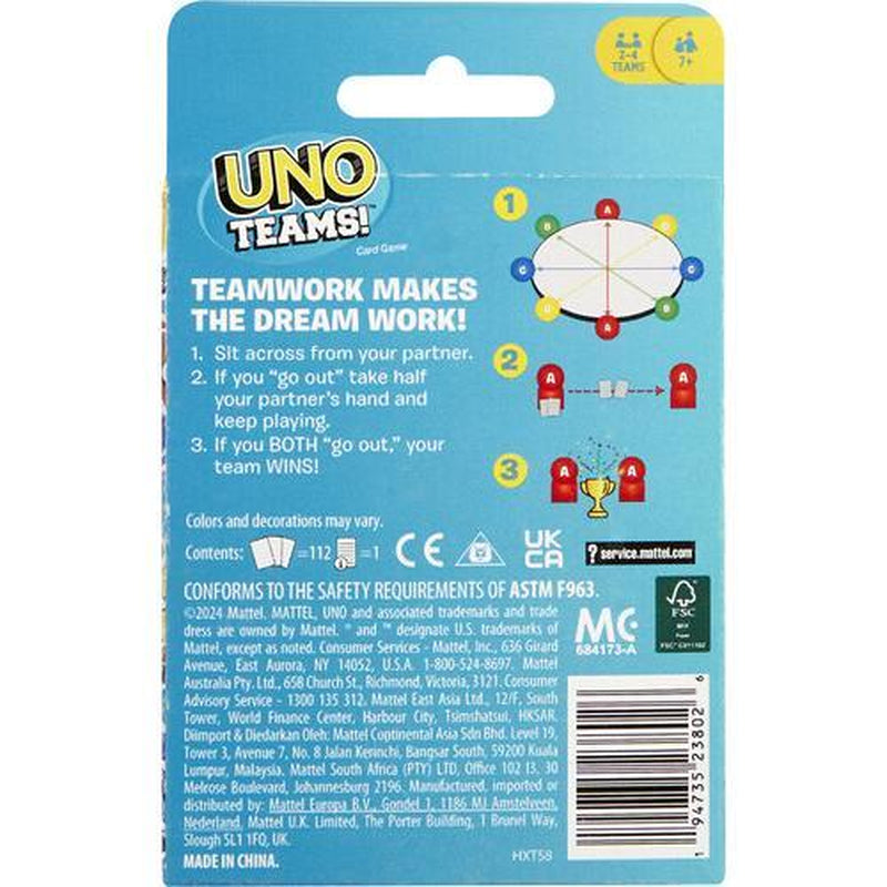 Mattel Games - UNO: Teams [COLLECTIBLES] Card Game, Table Top Game