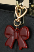 Resin Red Bow Keychain