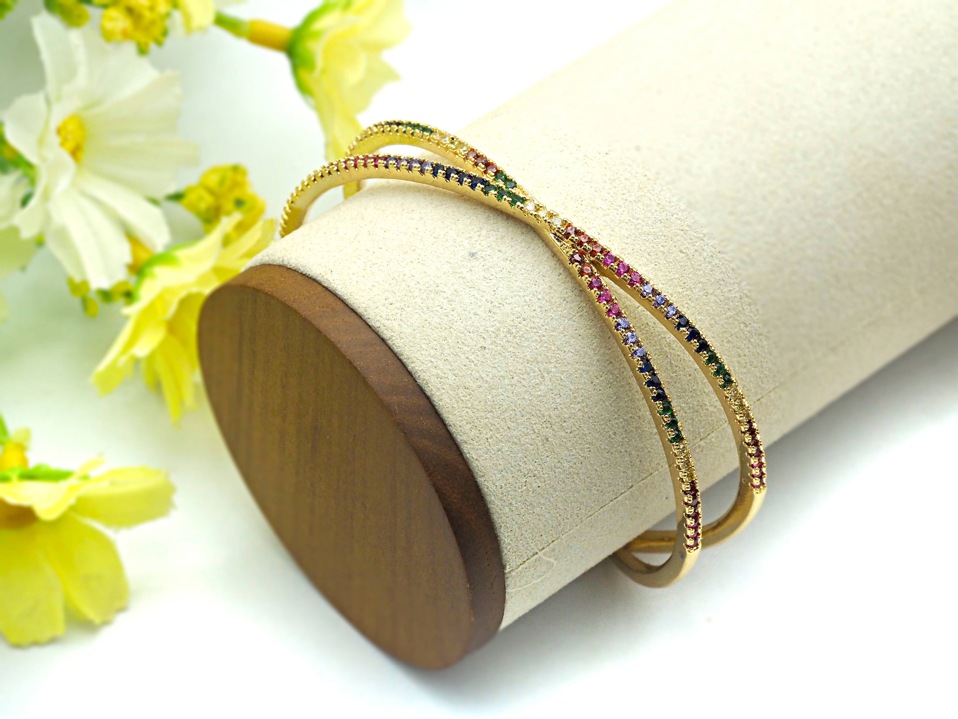 CZ Crisscross Cuff Bracelet, Sku#X24