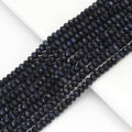 4x6mm Blue Tiger Eye Faceted Rondelle Beads, Sku#U1658