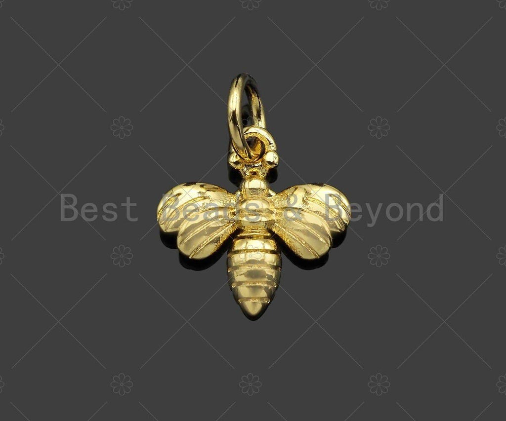 Dainty Gold Bee Charm, Sku#Y400
