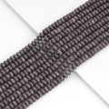 5x8mm Smooth Rondelle Brown Snowflake Beads, Sku#U1921