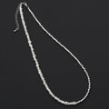 Fresh Water Pearl with Silver Hematite ball Chain Necklace, Sku#EF508