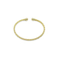 Gold Twisted line patten Bracelet, Sku#A444