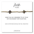 Faith Over Fear Gemstone Cross Bracelet-Labradorite Cross
