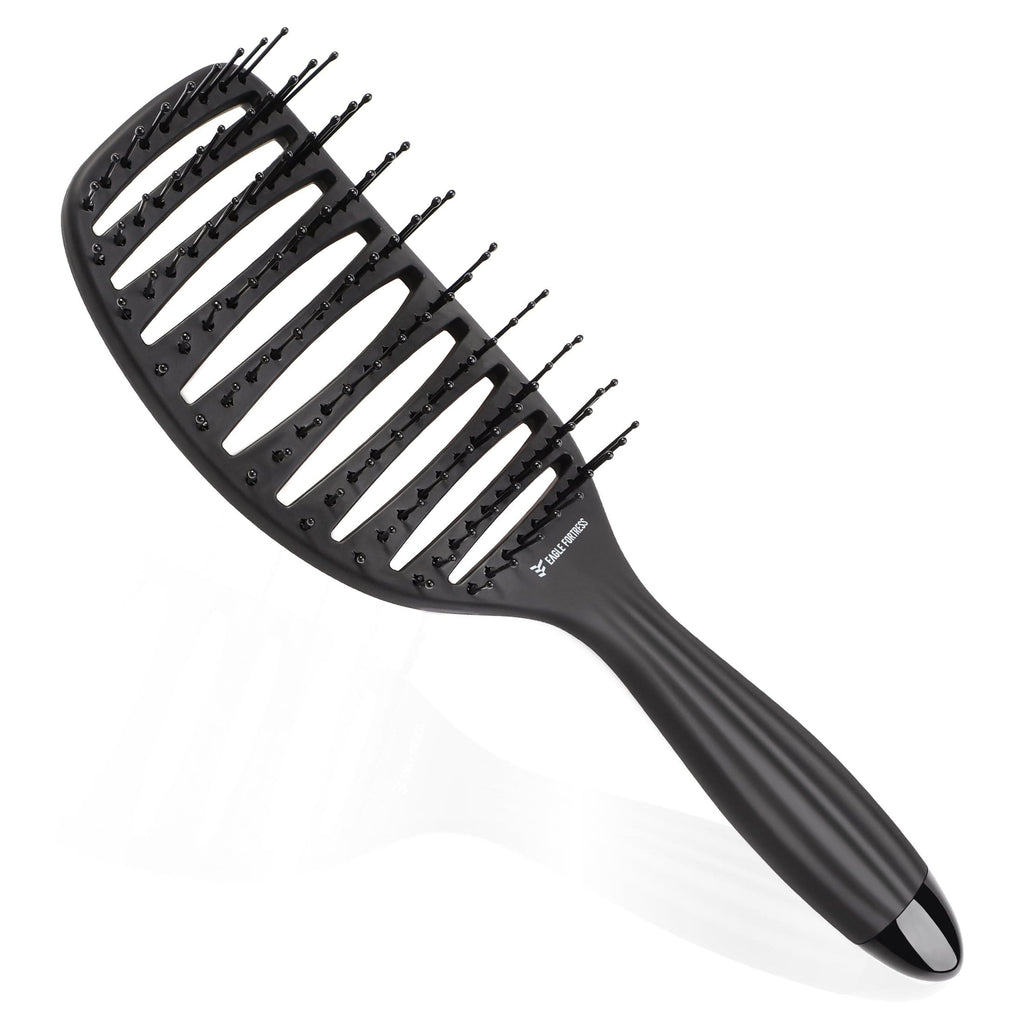 Eagle Fortress Professional Curved Vented Hair Brush Anti-Static