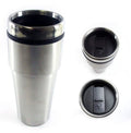 Lot de 2 : Tasses de voyage isothermes en acier inoxydable de 473 ml