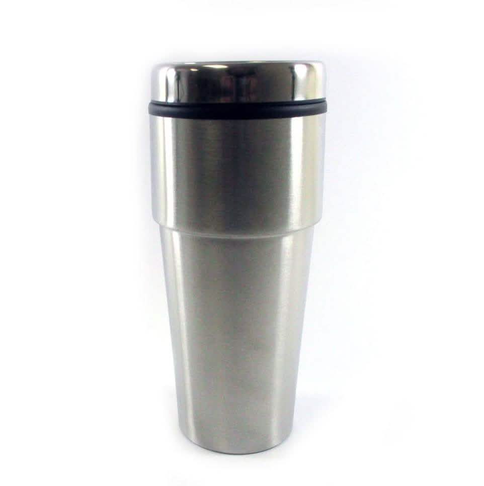 Lot de 2 : Tasses de voyage isothermes en acier inoxydable de 473 ml