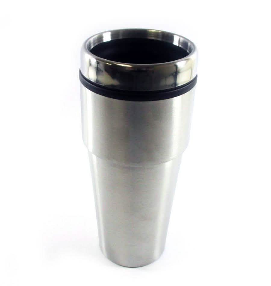 Lot de 2 : Tasses de voyage isothermes en acier inoxydable de 473 ml