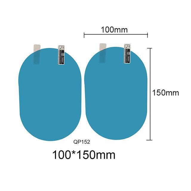 2 Pcs Car sticker Rainproof Film For Car Rearview Mirror Car Rearview Mirror Rain Film Clear Sight In Rainy Days Car Film Rear Mirror Protective Film Anti Fog Window Clear Rainproof Rear View Mirror Protective Soft Film Auto Accessories