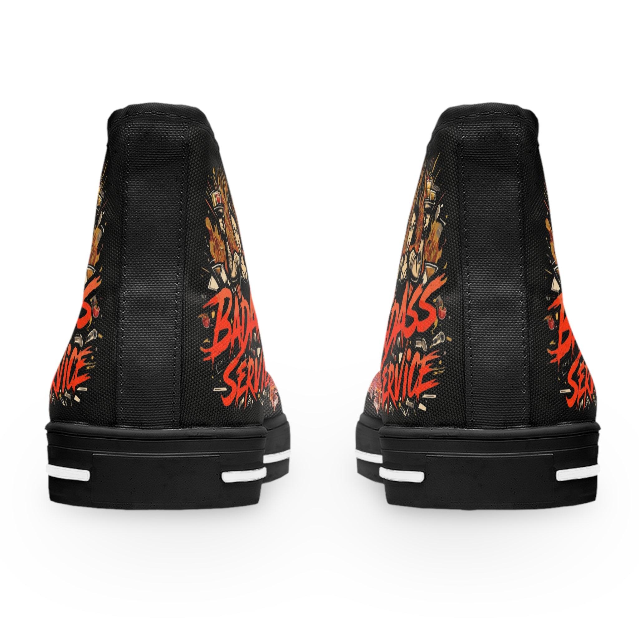 Baskets montantes noires Bad Ass Service pour femme