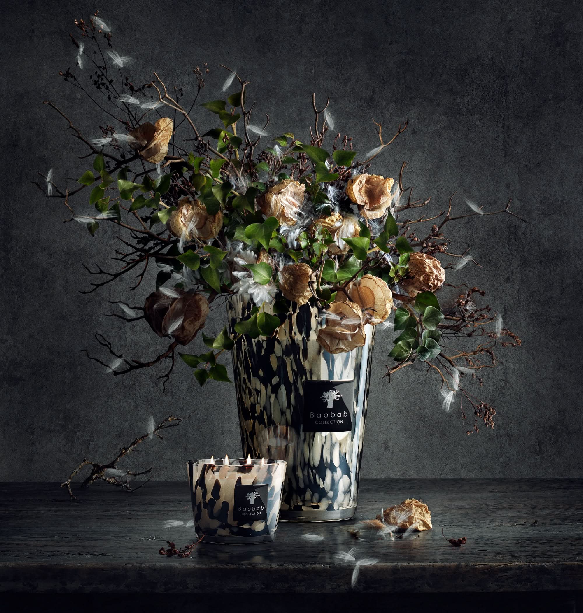 Baobab Collection Black Pearls Max 24 Candle