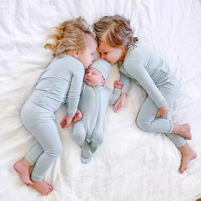 2023 Bamboo Fiber Toddler Kids Pajamas Set - # BOAA11710008