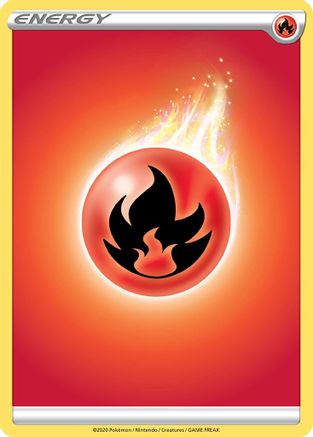 FireEnergy  - SWSH01 Sword & Shield Base Set Reverse Holofoil