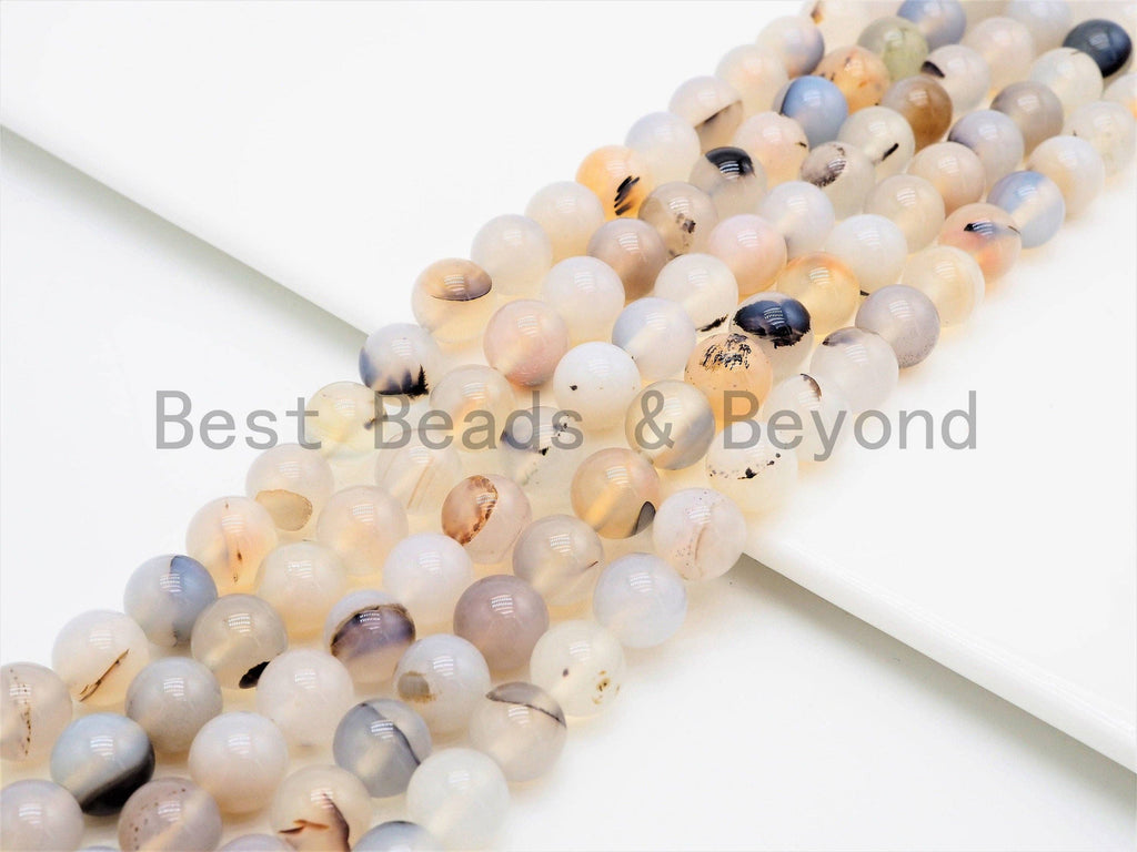 Gorgeous Flower Agate Smooth Round beads, SKU#U336