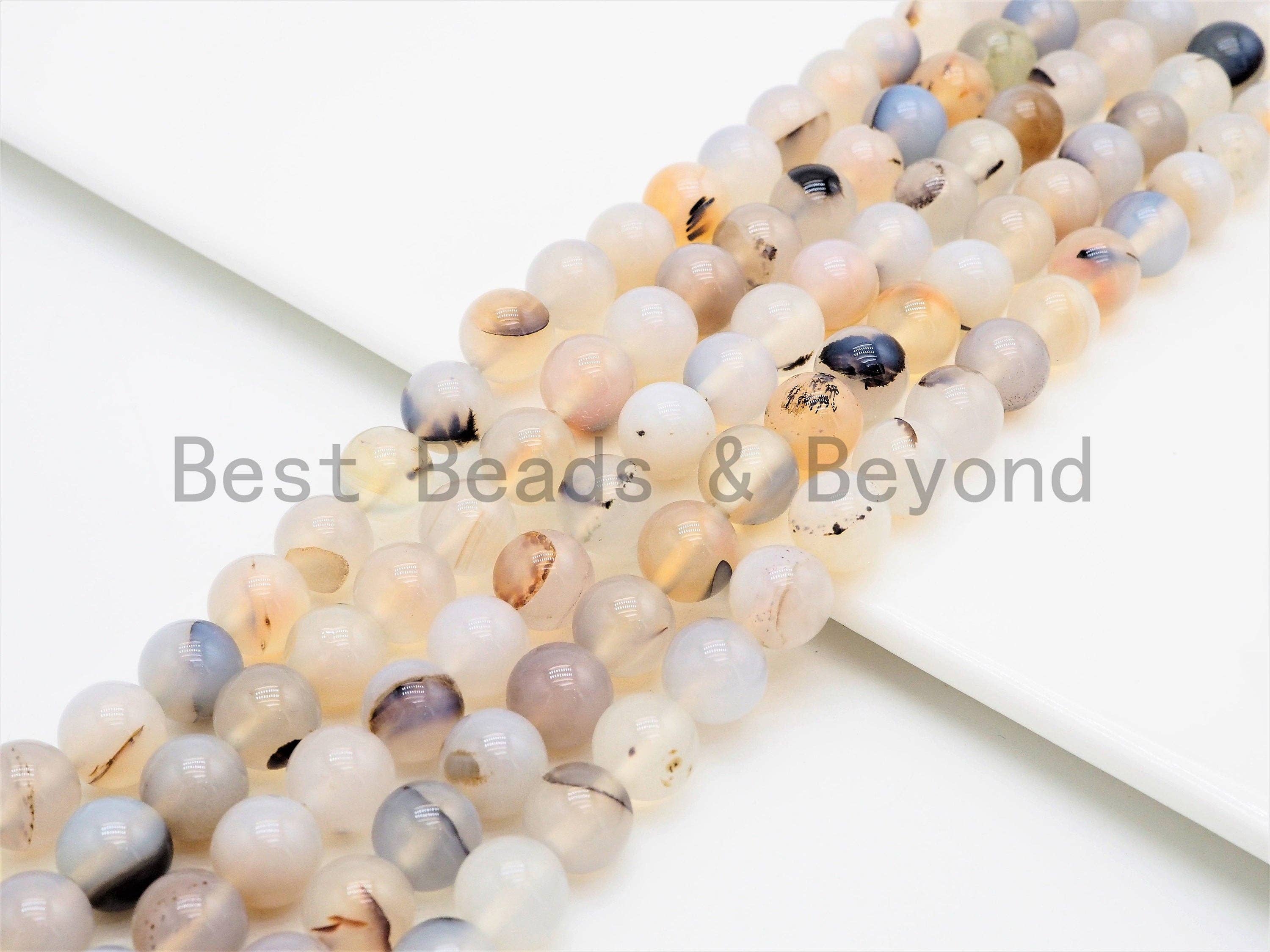 Gorgeous Flower Agate Smooth Round beads, SKU#U336