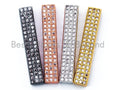 CZ Micro Pave Rectangular Bar Connector, sku#G198