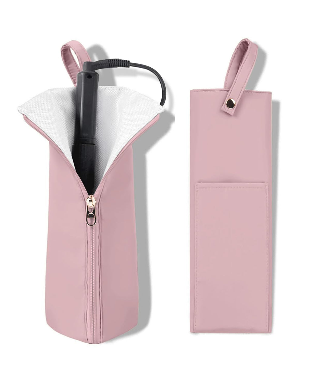 Easy-U Support de Fer à Chaleur & Tapis Pochette de Voyage Résistante à la Chaleur pour Fer à Boucler Fer Plat - Organisateur d'Outils Capillaires pour la Maison et les Voyages