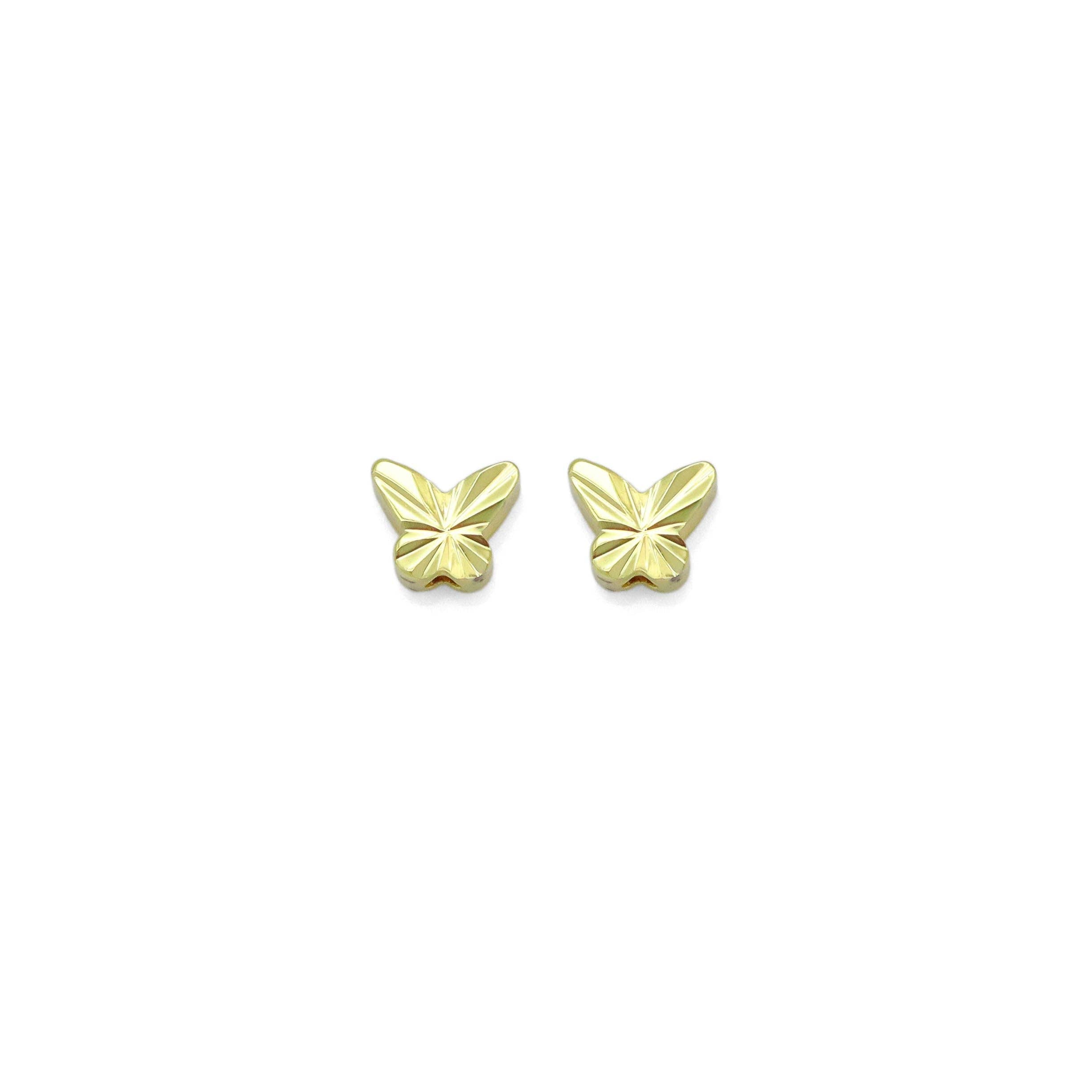 Gold 3D Butterfly Spacer Beads, Sku#LD643