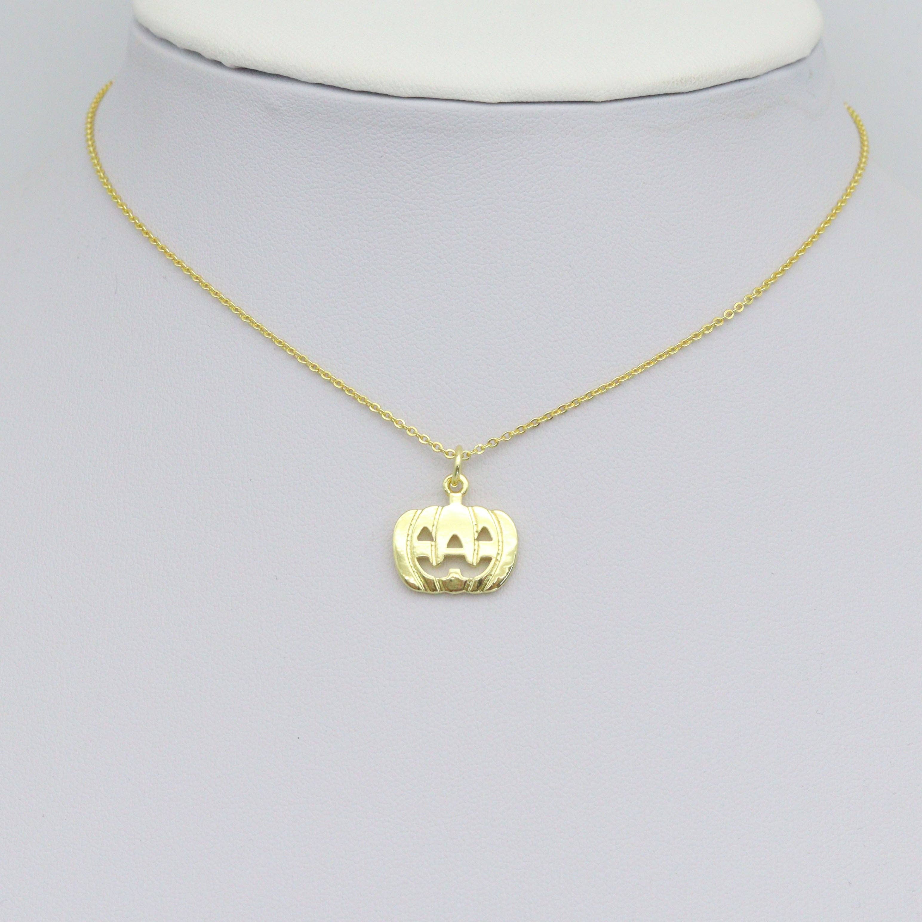 Halloween Pumpkin Charm Pendant, Sku#LK1105