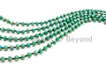 60 EXTRA Long Hand Knotted Tear Green Color Crystal Necklace, Double Wrap Necklace, Green 2x4mm Rondelle Faceted Crystal Beads,SKU#D22