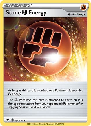 Stone Fighting Energy 164/185 - SWSH04 Vivid Voltage Reverse Holofoil