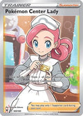 Pokemon Center Lady (Full Art) 185/185 - SWSH04 Vivid Voltage Holofoil