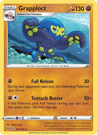 Grapploct 101/185 - SWSH04 Vivid Voltage Reverse Holofoil