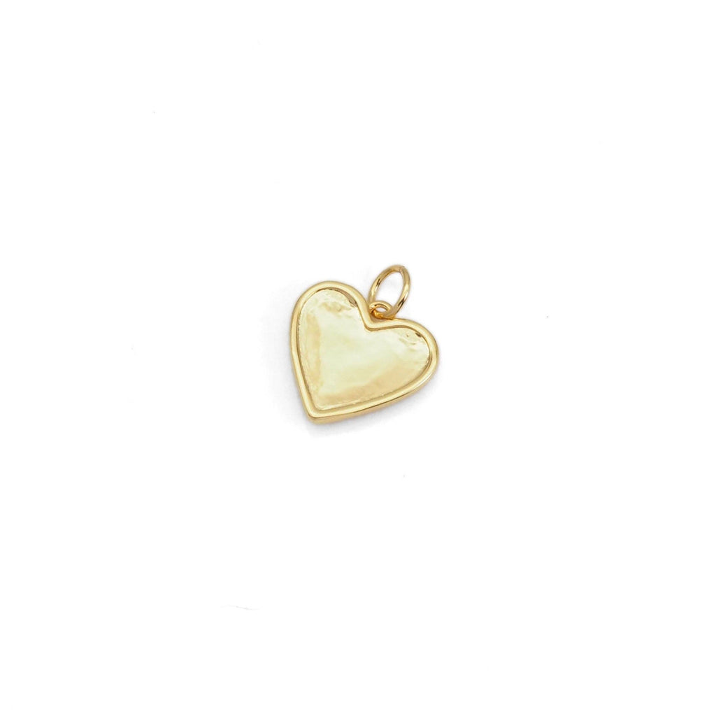 Red Pink Enamel Heart Charm, Sku#Y853
