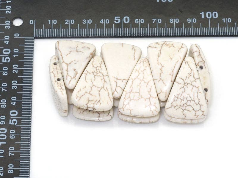 White Turquoise Adjustable Stretch Bracelet, Sku#U1467
