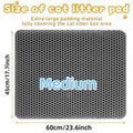 [Bb]Cat Litter Mat Double Layer Waterproof , Upgrade Waterproof Leakproof Back Layer, Honeycomb Trapping Mat, Washable, Easy to Clean, Scatter Control Kitty Litter Matt, Grey