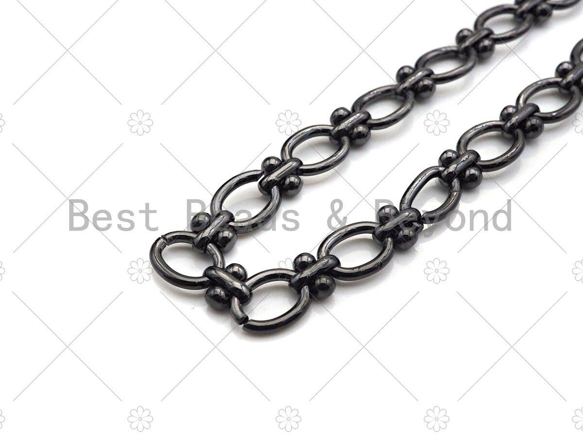 High Quality Hand Made Oval T Ball linked Chain, 18K Gold Filled Chain, Wholesale bulk Chain, 8x10mm, sku#M317