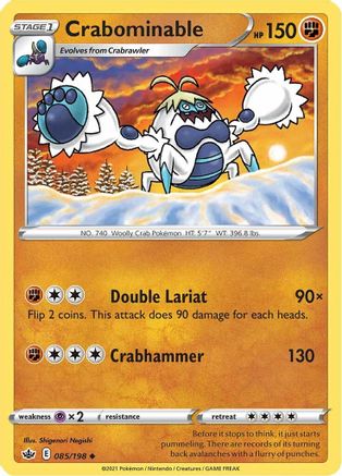 Crabominable 085/198 - SWSH06 Chilling Reign Reverse Holofoil