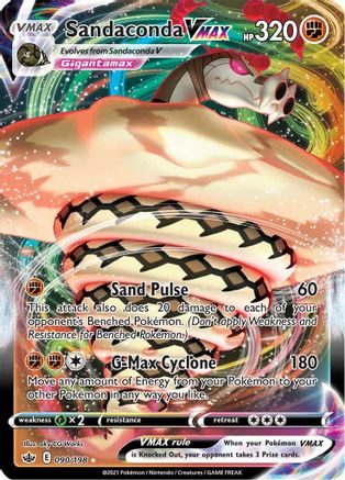 Sandaconda VMAX 090/198 - SWSH06 Chilling Reign Holofoil