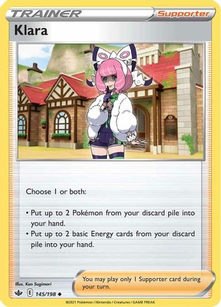 Klara 145/198 - SWSH06 Chilling Reign Reverse Holofoil