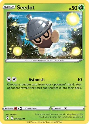 Seedot 005/203 - SWSH07 Evolving Skies