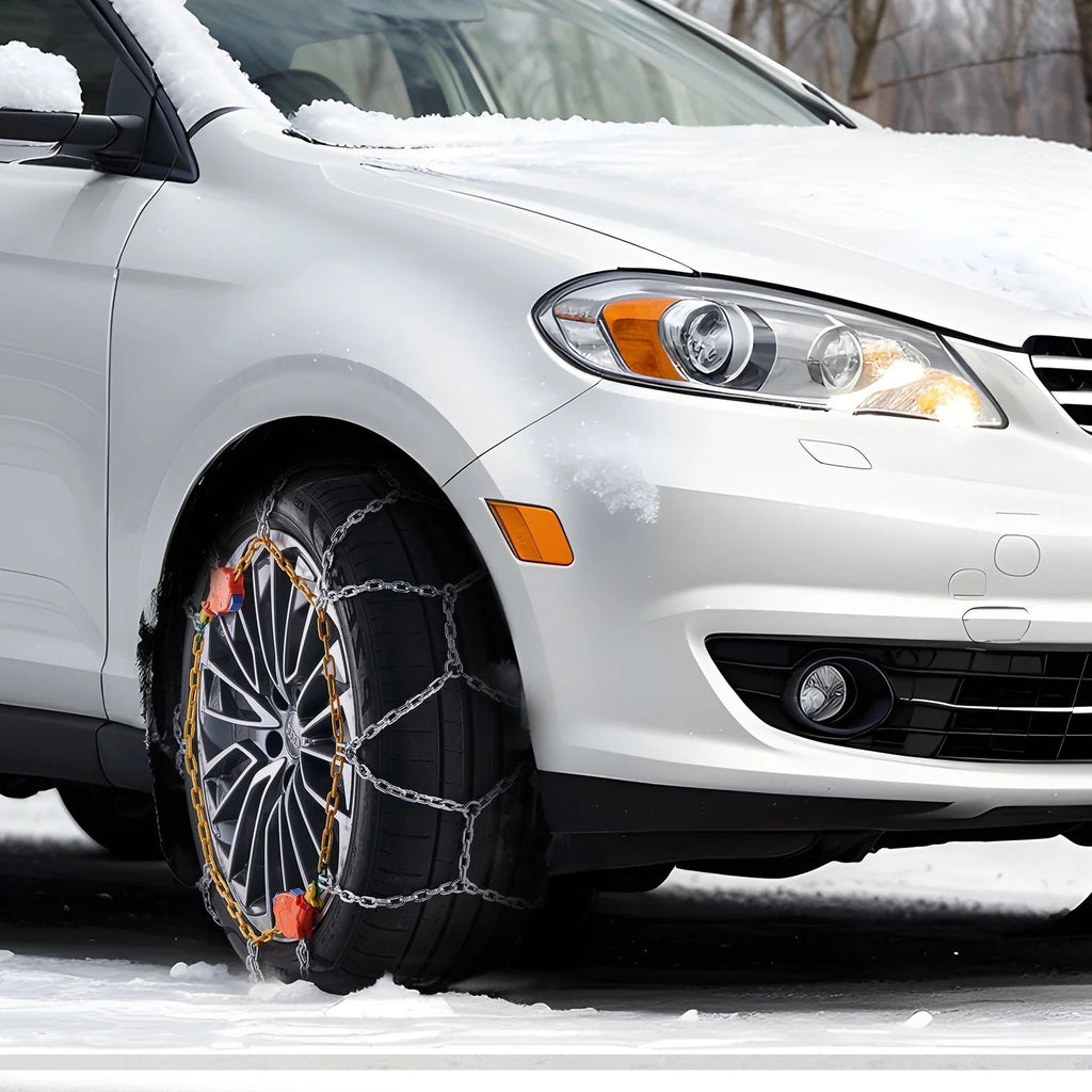 VEVOR Auto Tightening Snow Chains Diamond Mesh Anti-Slip Traction Wheel Chains