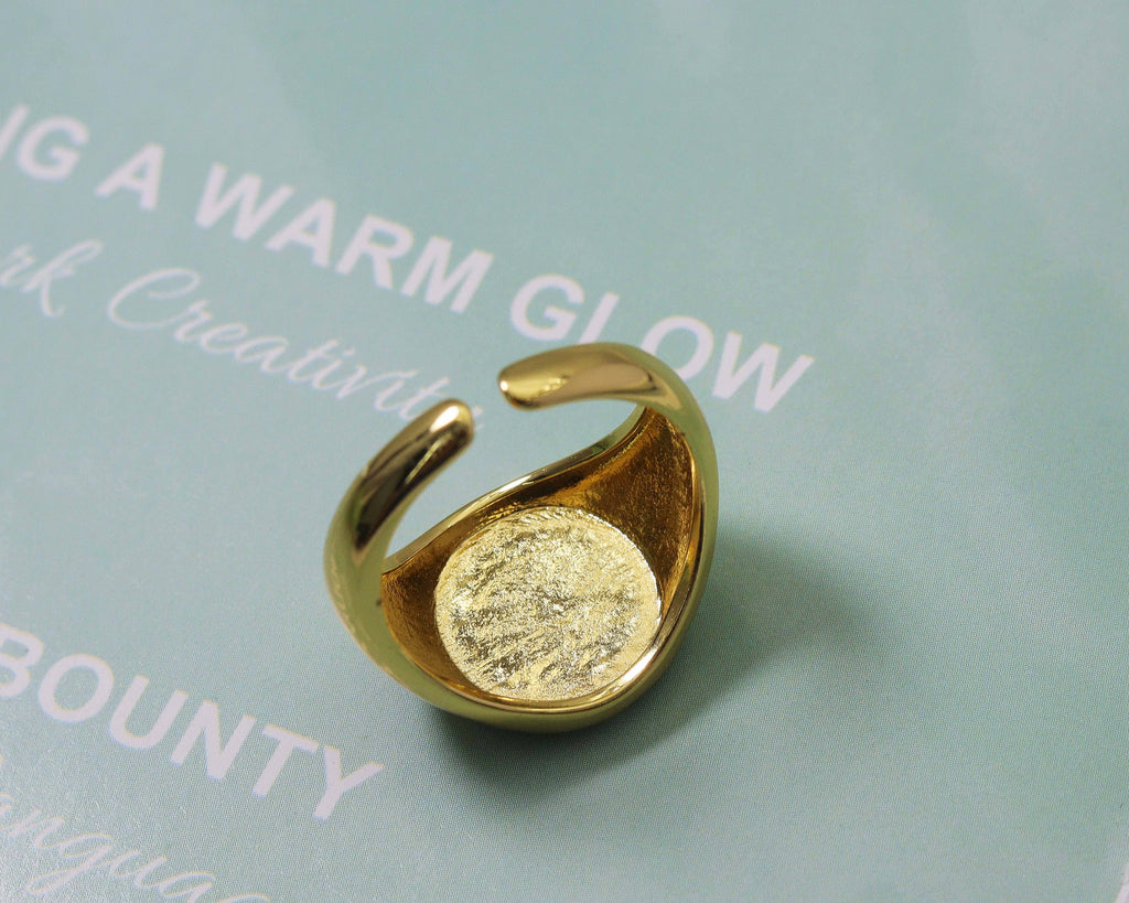 Enamel Turtle Adjustable Ring, Sku#O97