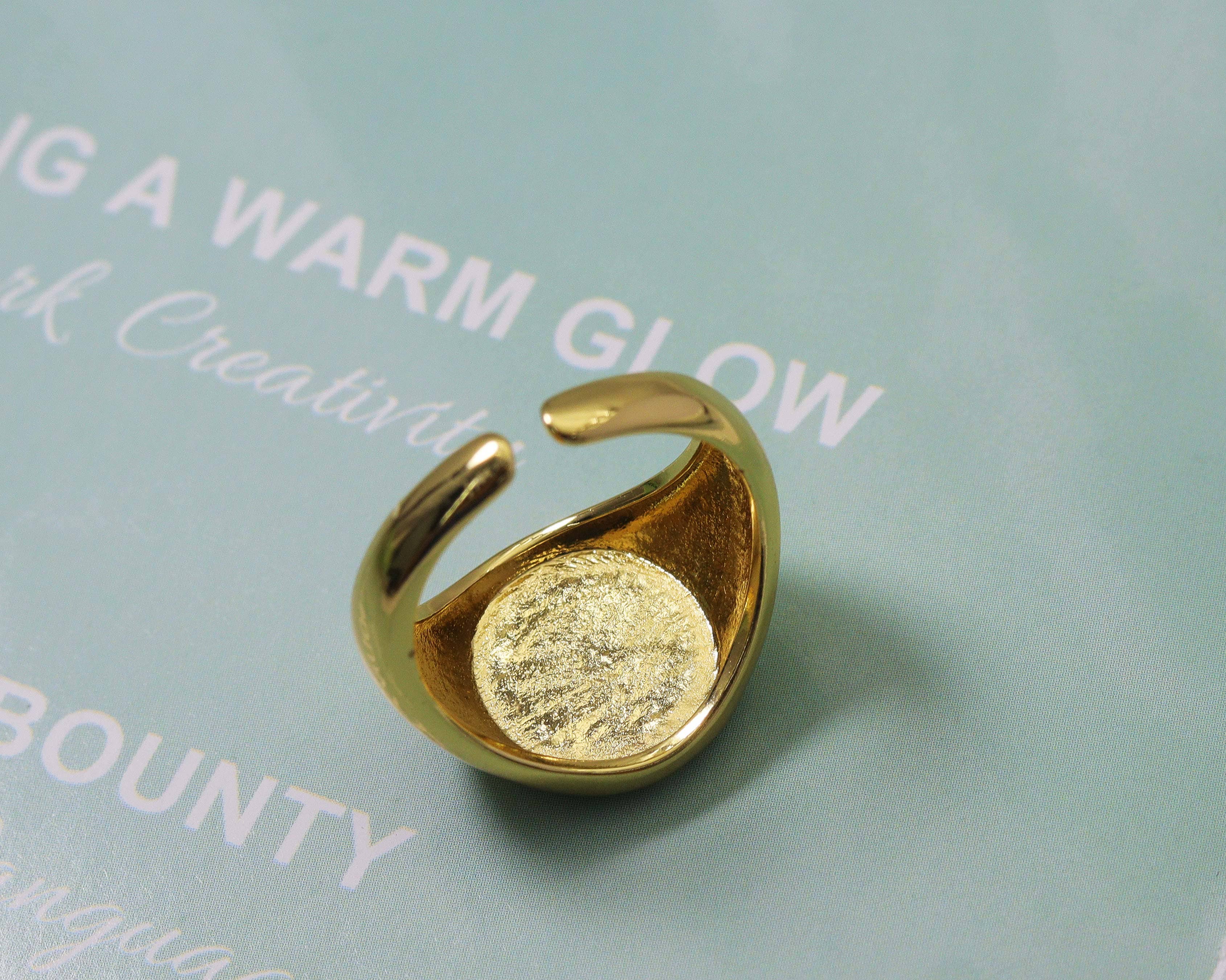 Enamel Turtle Adjustable Ring, Sku#O97
