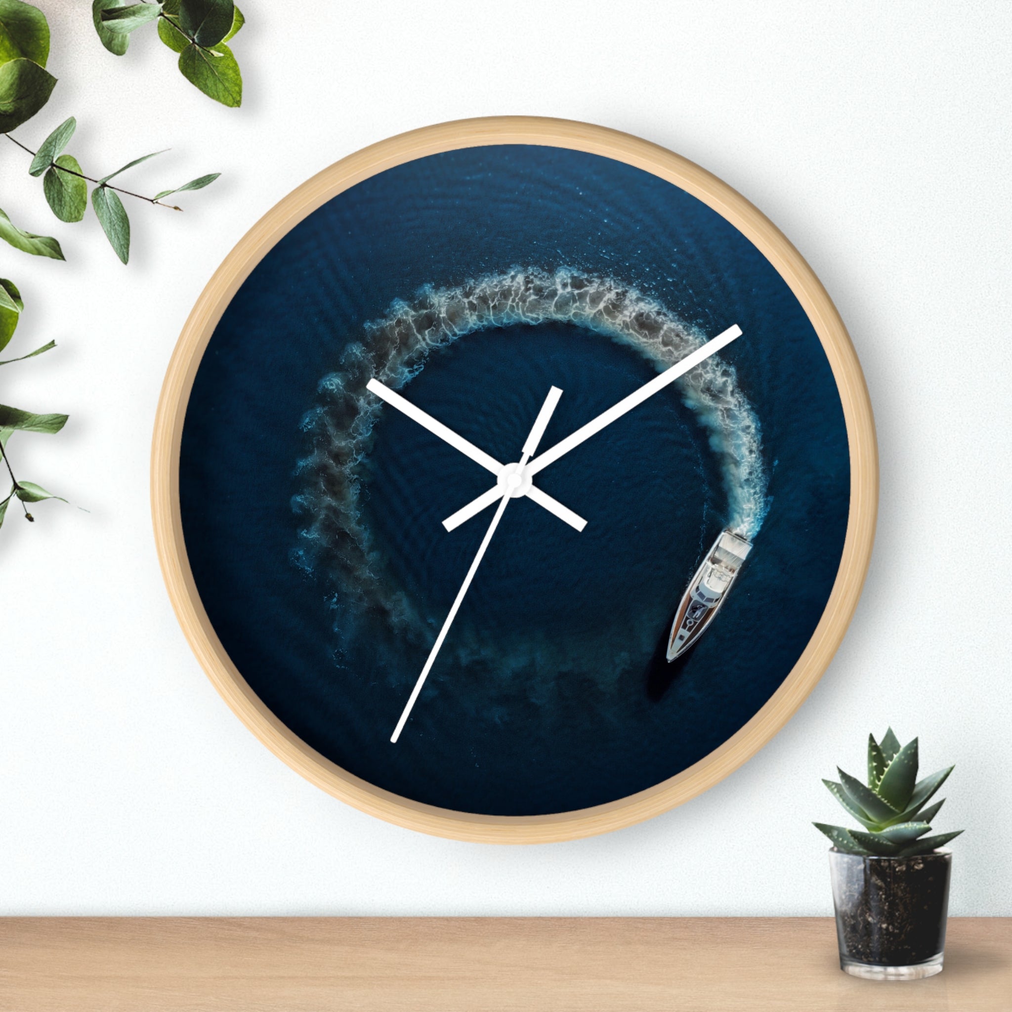 Horloge murale Bateau en cercles