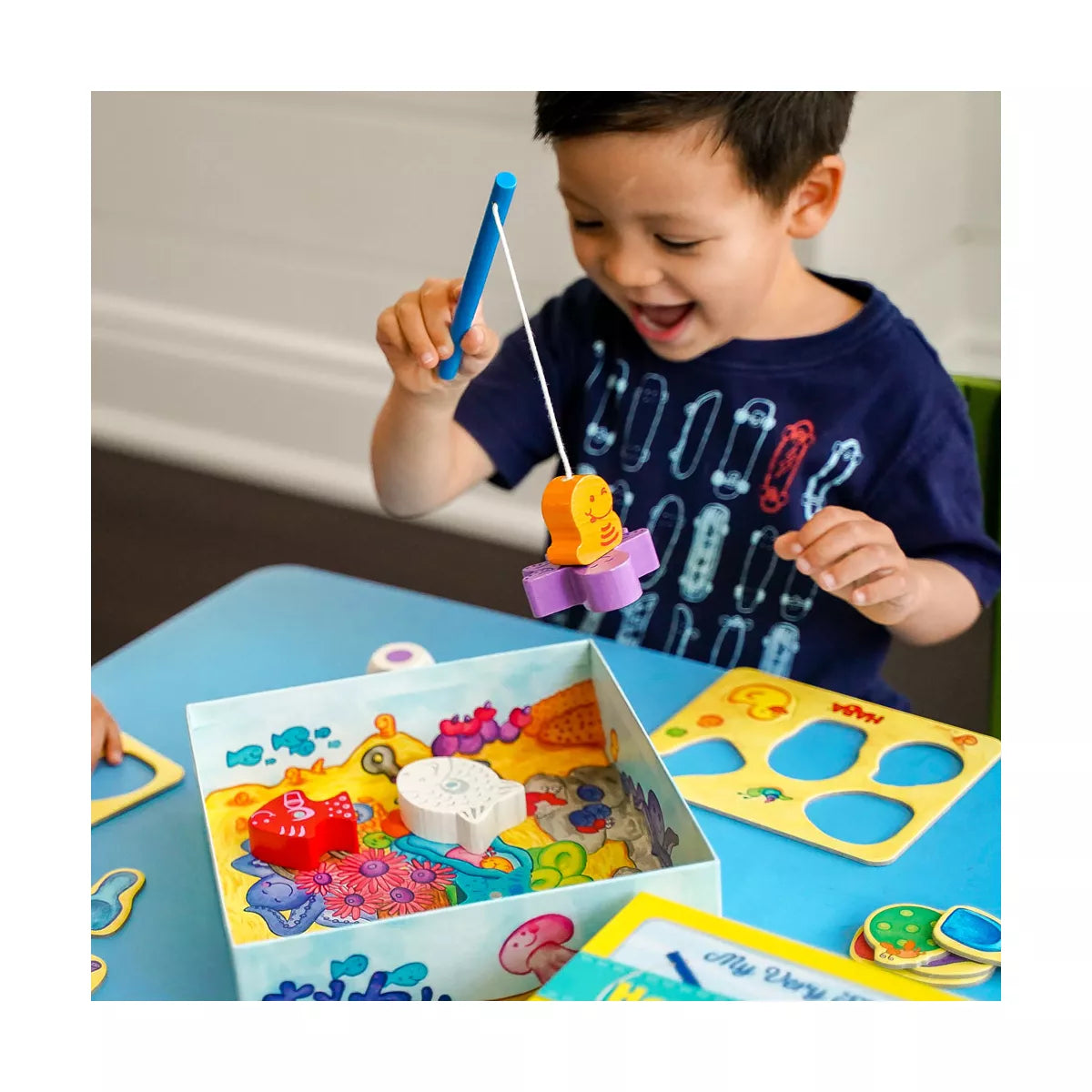 HABA My Very First Games - Here Fishy Fishy! Magnetic Fishing Game Ages 2+ Made in Germany Toddler Games, Learning Toys, Preschool Toys