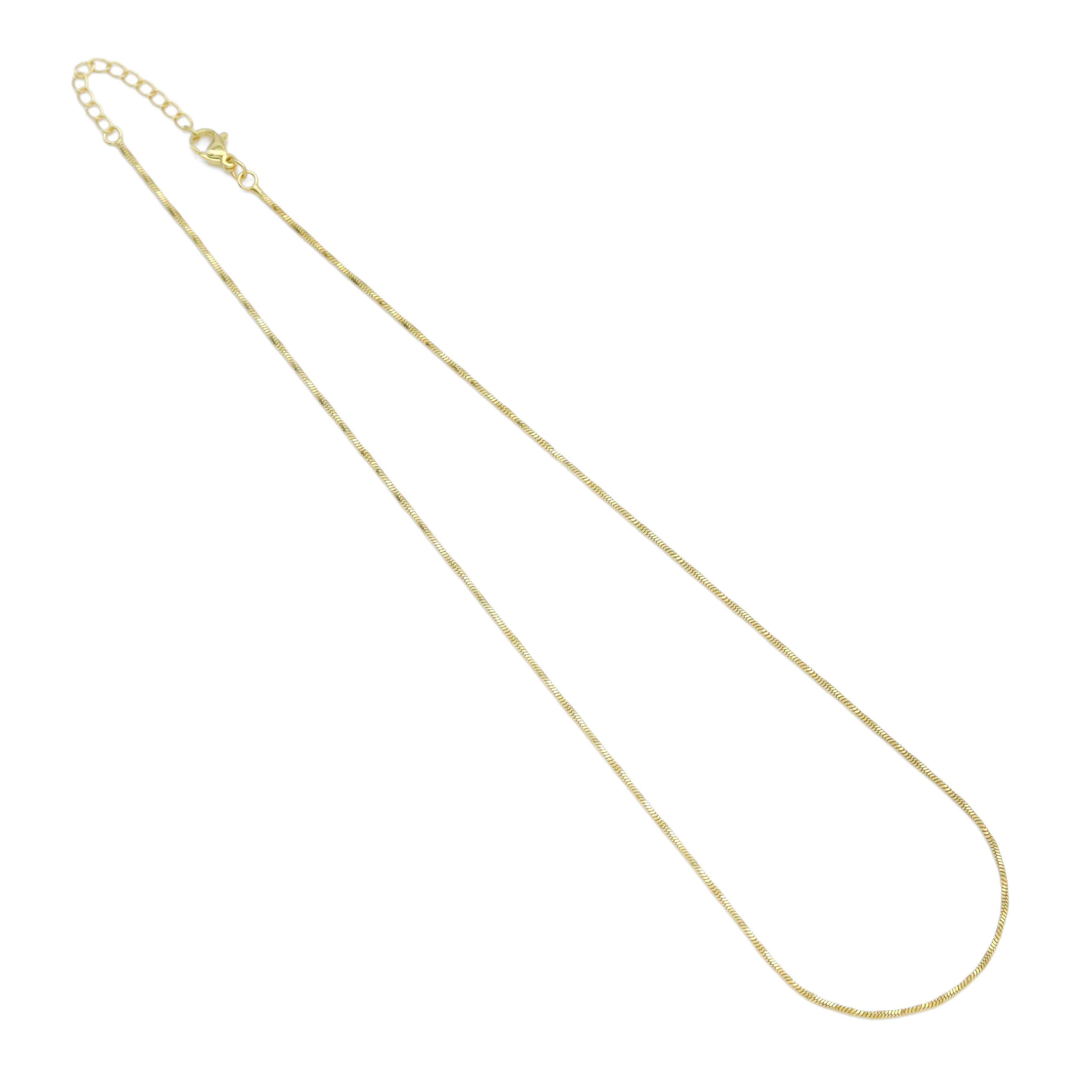 Gold Dainty Twisted Snake Chain Necklace, Sku#LD587 (Copy)